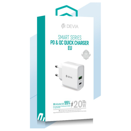 DEVIA cargador SMART PD+QC 3
